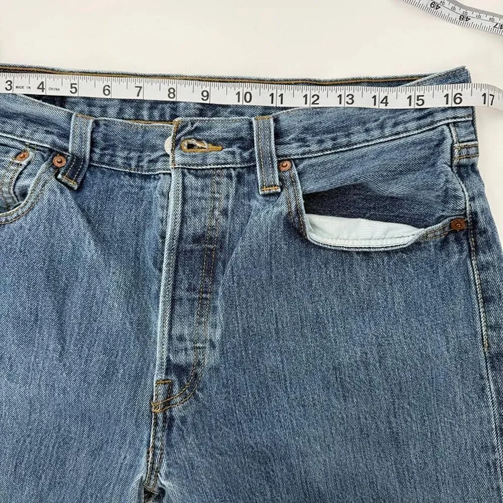 Levi's Jeans Men's 501 XX Straight Leg Blue Denim Size 34x34